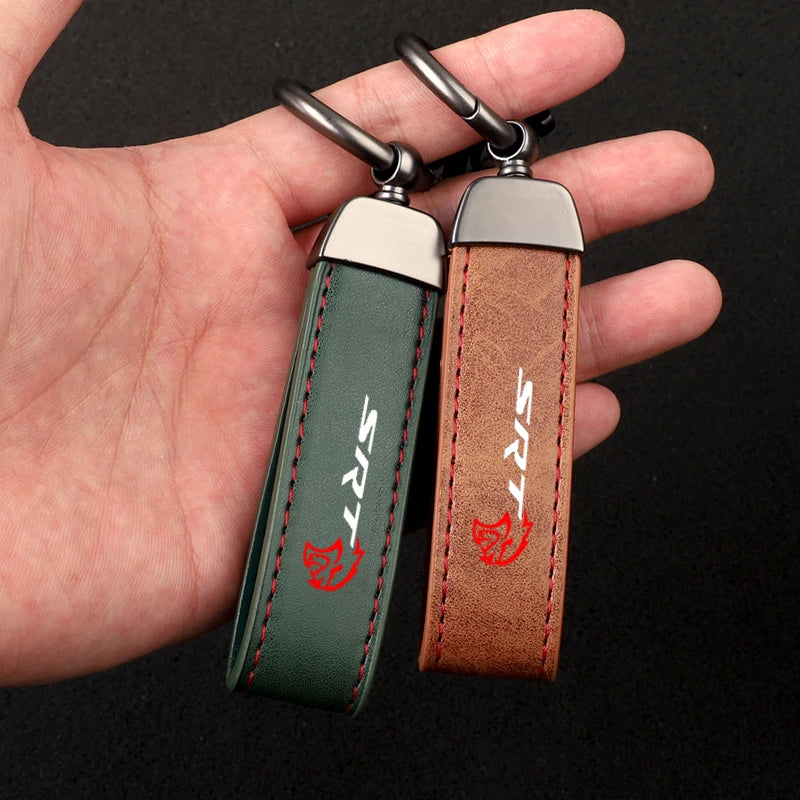 SRT Leather Keychain