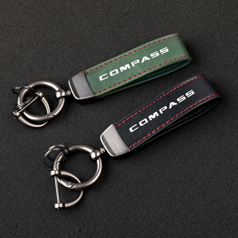 Jeep Compass Leather Keychain
