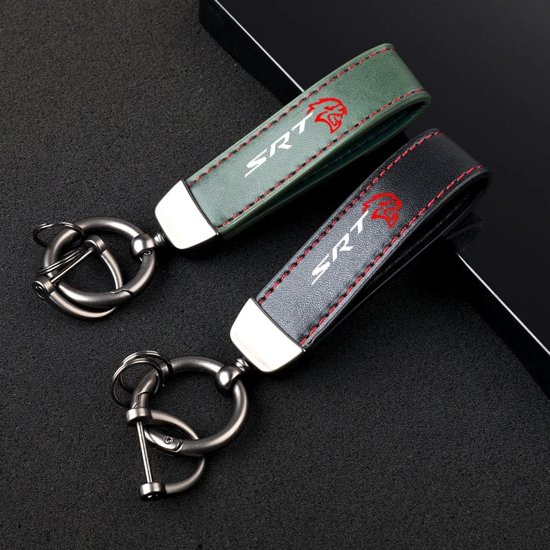 SRT Leather Keychain