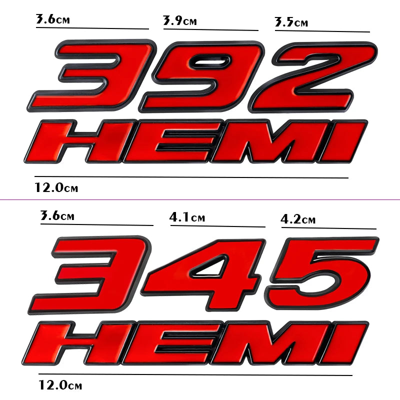 3D Metal Decal Stickers 392 345 HEMI Emblem – Eco Boost Killa