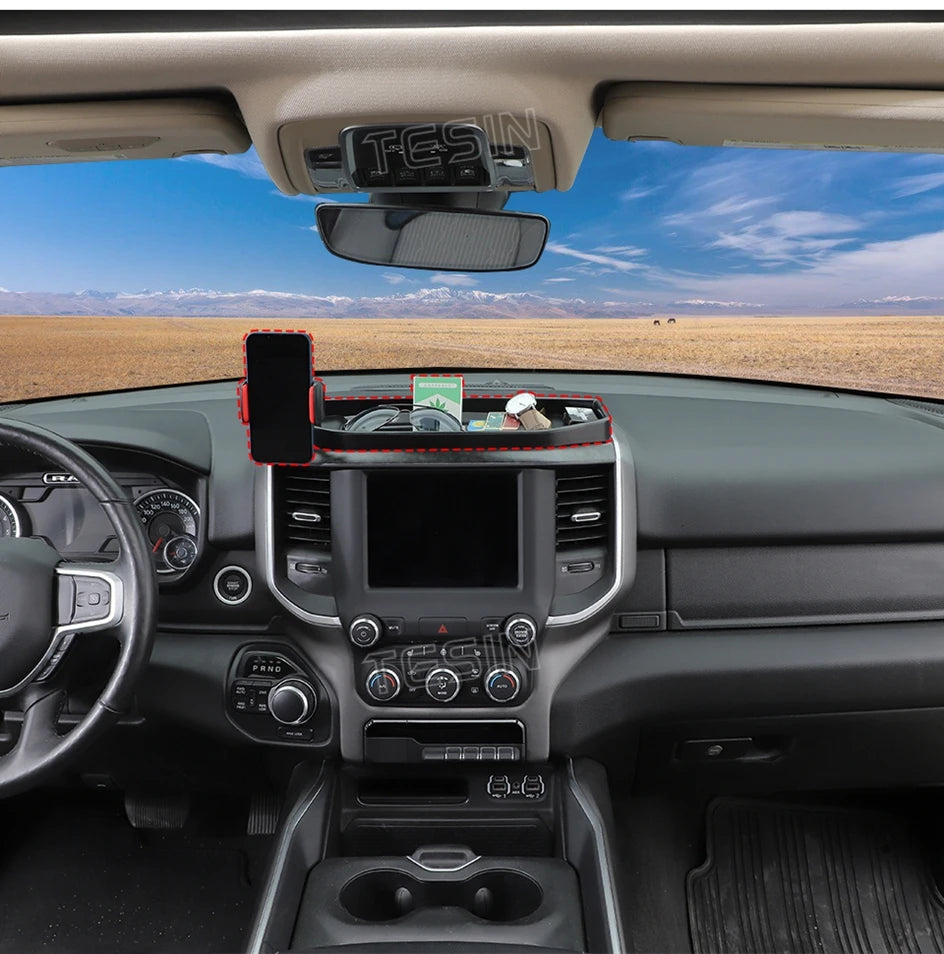 Center Console Phone Holder/Storage Box Bracket for Dodge RAM 1500