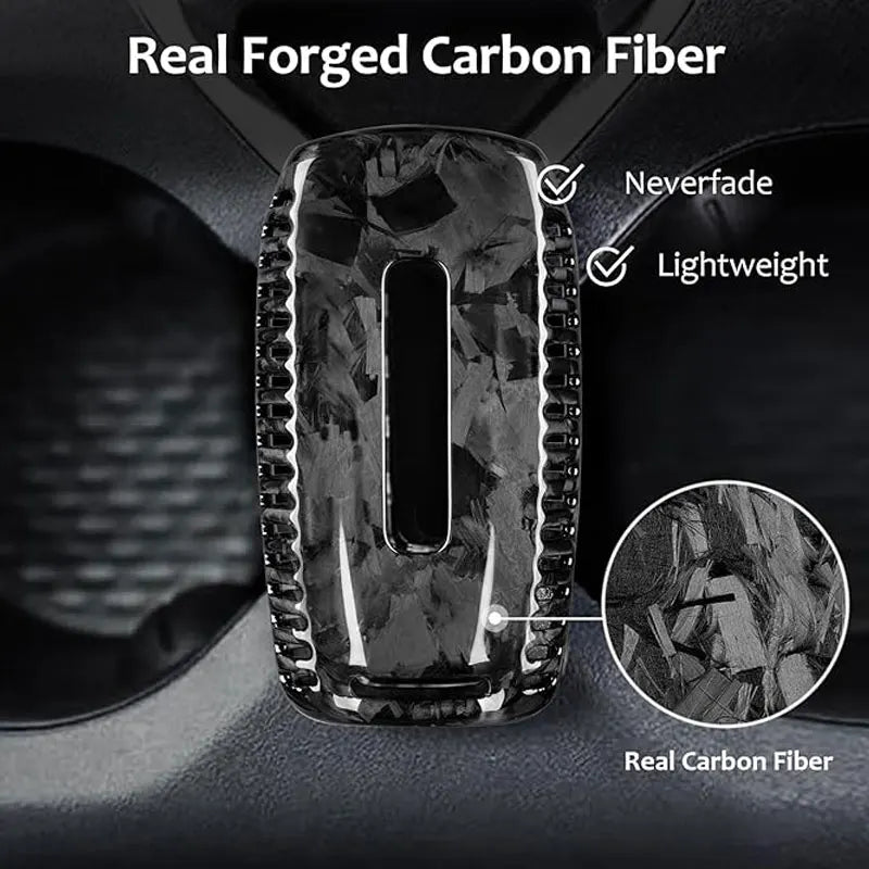 Forged Carbon Fiber Key Cover for Dodge Ram